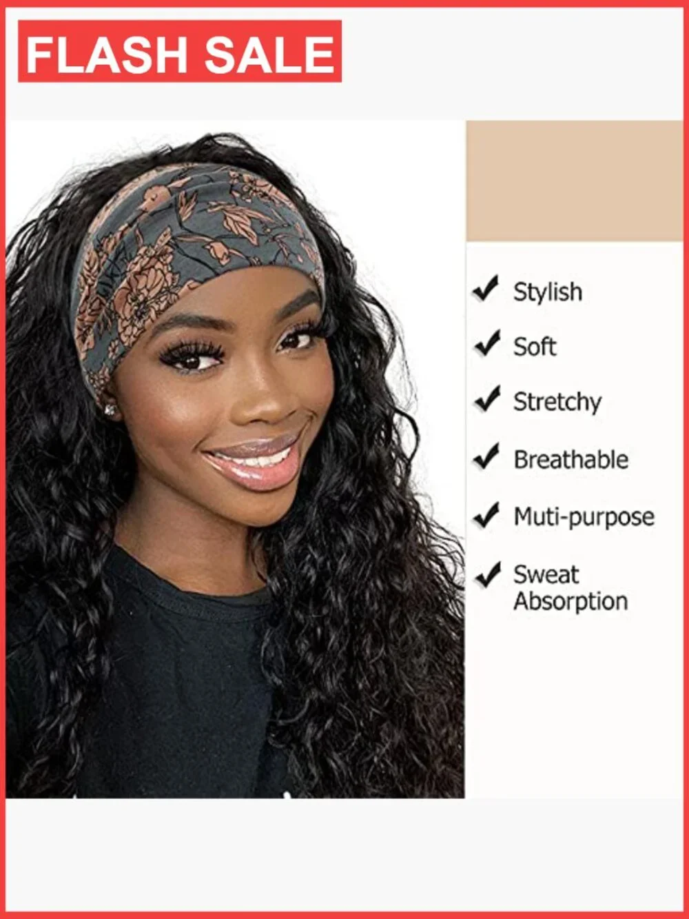 Wide Knotted Headband Yoga Workout Hair Accessories 4 Pack Boho